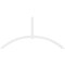Ekena Millwork Archdale Architectural Grade PVC Gable Bracket, 108"W x 54"H x 2"D x 4"F, 12/12 Pitch GBP108X54X0204ARC00 - alternate 5